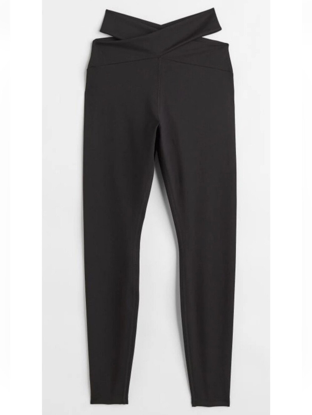 H&M Move Seamless Crossover Waist Leggings Black S Ultra Soft